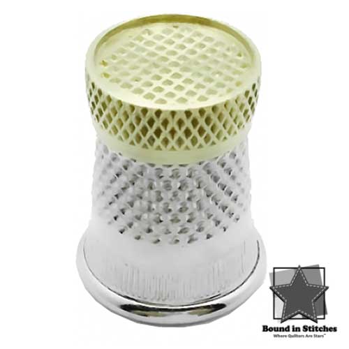 Side Stitcher Original Raised-Edge Thimble Size 7 by Colonial Needle Company  |  Bound in Stitches