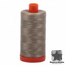 Aurifil Mako 50wt Cotton 1422 yd. (1300 m) spool - 2900 Light Khaki Green