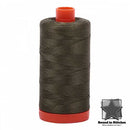 Aurifil Mako 50wt Cotton 1422 yd. (1300 m) spool - 2905 Army Green