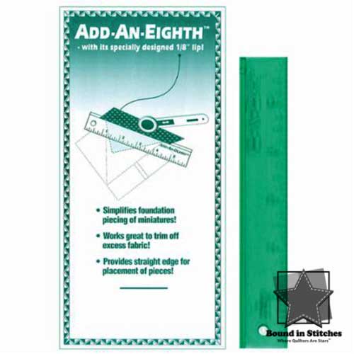 Add-An-Eighth Ruler 1 inch x 6 inch – Little Fabric Shop