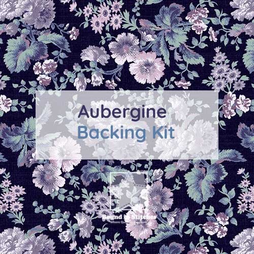 Aubergine BOM Backing Kit  |  Bound in Stitches
