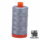 Aurifil Mako 50wt Cotton 1422 yd. (1300 m) spool - 2610 Light Blue Grey