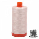 Aurifil Mako 50wt Cotton 1422 yd. (1300 m) spool - 2000 Light Sand