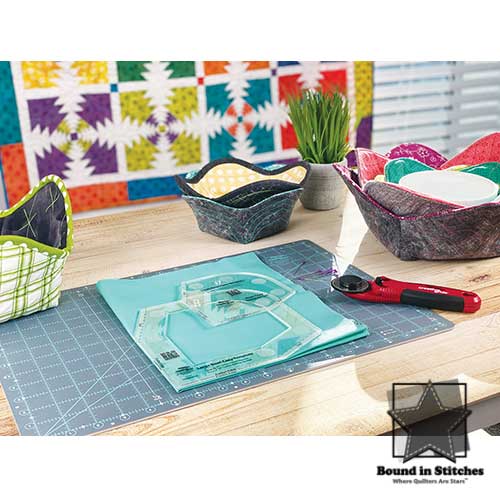 Creative Grids Bowl Cozy Template Set Bound in Stitches