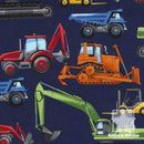 Heavy Equipment Diggers C5129 Navy