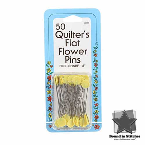 Collins 50 Count 2" Flat Flower Pins