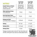 Dinosaurs Materials List by Elizabeth Hartman  |  Bound in Stitches