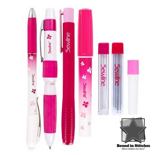 Sewline Fabric Mechanical Pencil WHITE Fabric Pencil for Marking