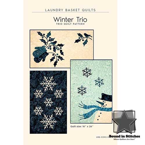 Winter Trio by Laundry Basket Quilts  |  Bound in Stitches