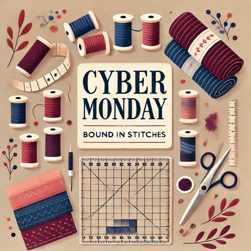 Cyber Monday Surprise: Free Shipping on Orders $50+ at Bound in Stitches!