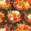 Gather with a Grateful Heart Brown Pumpkin Floral Bouquet Yardage
SKU