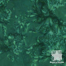 Hoffman Bali Batik Watercolors 1895-189 Christmas Green quilting fabric batik  |  Bound in Stitches