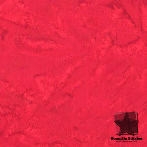 Bali Batik Watercolors 1895-67 Flame quilting fabric by Hoffman Fabrics  |  Bound in Stitches Quilt Shop, Sauk Rapids, MN Fabric Store
