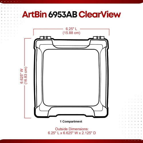 Essentials Clear Case 6 Inches x 6 Inches by ArtBin