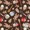 Baking Up Joy Chocolate Joy Toss #27707-239 quilting fabric by Danielle Leone for Wilmington Prints  |  Bound in Stitches