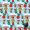 How the Grinch Stole Christmas Blue Ornaments 20278-223 Holiday fabric by Robert Kaurfman Fabrics  |  Bound in Stitches