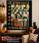 Happy's Place Quilt Kit displayed on a wall with home decor by Karen Hanson of Quilt Boss Design for Hoffman Fabrics  |  Bound in Stitches Quilt Shop, Sauk Rapids, MN Fabric Store