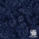 London Blues C7423 Stamped Floral Navy fabric by Wing and A Prayer Designs for Timeless Treasures Fabric  |  Bound in Stitches Quilt Shop, Sauk Rapids, MN Fabric Store