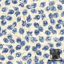 London Blues C7426 Stamped Leaves Cream Digital Printed Fabric by Wing and A Prayer Designs for Timeless Treasures  |  Bound in Stitches Quilt Shop, Sauk Rapids, MN Fabric Store