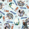 Minnesota All State Shop Hop Minnesota Winter Vignettes Aqua 30211-Q quilting fabric by QT Fabrics  |  Bound in Stitches