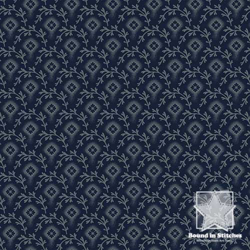 Mercantile Flannels F171114 Whispy Navy quilting fabric by Pam Buda for Marcus Fabrics  |  Bound in Stitches