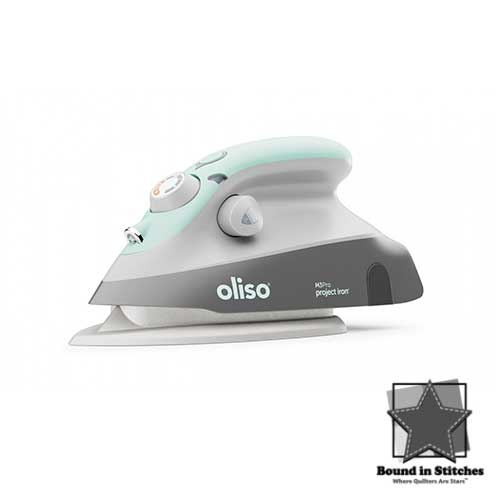Oliso M3Pro Mini Iron With Trivet - Aqua  |  Bound in Stitches