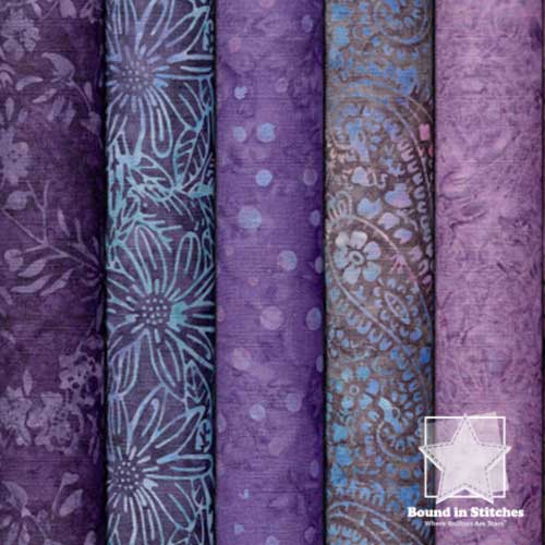 Example of fabric in the Paradise Tonga Treats Batik Collection by Timeless Treasures  |  Bound in Stitches