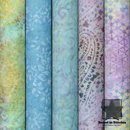 Example of fabric in the Paradise Tonga Treats Batik Collection by Timeless Treasures  |  Bound in Stitches