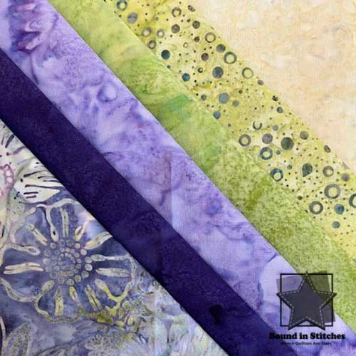 Purple Passion Fat Quarter 6-Pack Star Bundle™ quilting fabric of Hoffman Fabrics  |  Bound in Stitches Quilt Shop, Sauk Rapids, MN Fabric Store