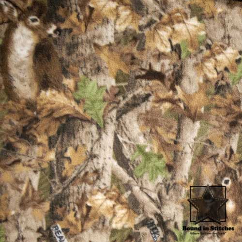 RealTree Fleece 18523-D Deer by Benartex  |  Bound in Stitches Quilt Shop, Sauk Rapids, MN Fabric Store