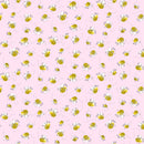 Susybee Basics Susy Bees SB20197-520 Pink Bees Allover Fabric by Susybee for Clothworks  |  Bound in Stitches Quilt Shop, Sauk Rapids, MN Fabric Store