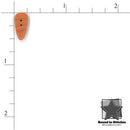 Tiny Nose Carrot Button 2208.NT by Just Another Button Company  |  Bound in Stitches Quilt Shop, Sauk Rapids, MN Fabric Store