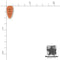 Tiny Nose Carrot Button 2208.NT by Just Another Button Company  |  Bound in Stitches Quilt Shop, Sauk Rapids, MN Fabric Store