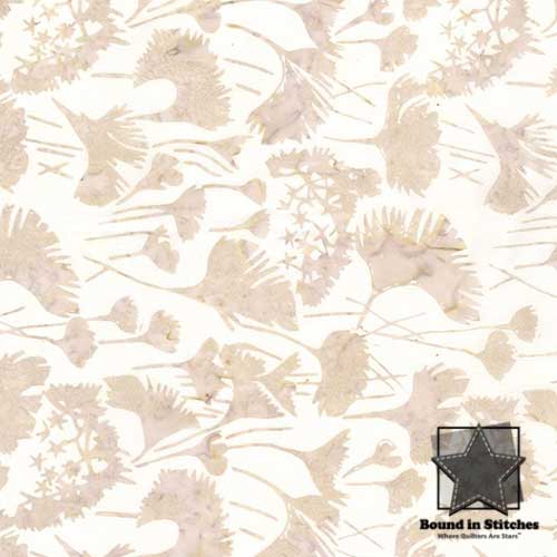 Tonga Batik Wallflowers - Shadowy Leaves B3729 Sand by Judy and Judel Niemeyer of Quiltworx for Timeless Treasures Fabrics |  Bound in Stitches Quilt Shop, Sauk Rapids, MN Fabric Store
