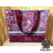 Picture of completed Tuscany Tote Kit - Cherry color in Hoffman Bali Batiks quilting fabric  |  Bound in Stitches