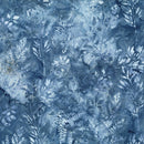 Bali Batiks X2627-19 Demin Leafy Branches quilting fabric by Hoffman Fabrics  |  Bound in Stitches Quilt Shop, Sauk Rapids, MN Fabric Store