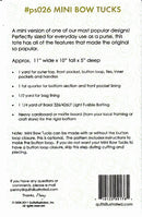 Mini Bow Tucks Bag Pattern
