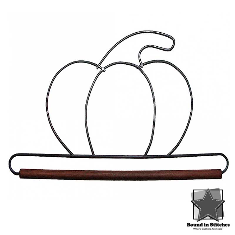 Pumpkin Hanger with Dowel by Ackfeld Manufacturing  |  Bound in Stitches