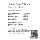 Mexican Stars quilt pattern fabric requirements designed by Southwind Designs  |  Bound in Stitches