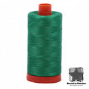 Aurifil Mako 50wt Cotton 1422 yd. (1300 m) spool - 2865 Emerald  |  Bound in Stitches