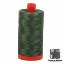 Aurifil Mako 50wt Cotton 1422 yd. (1300 m) spool - 2890 Very Dark Grass Green