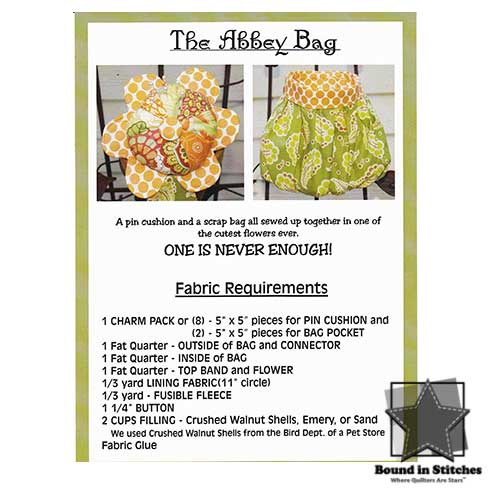 The Abbey Bag Supply List by Abbey Lane Quilts