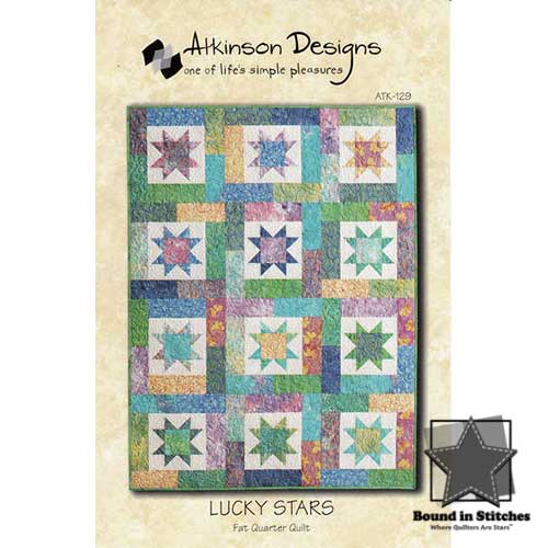 Lucky Stars quilt pattern by Atkinson Designs  |  Bound in Stitches