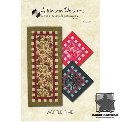 Waffle Time quilt pattern by Atkinson Designs | Bound in Stitches