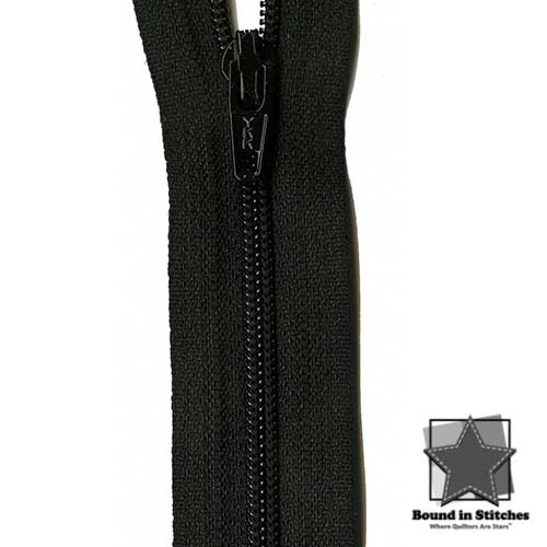 Basic Black 14" Zipper