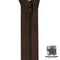 Coffee Bean 14" Zipper #ATK-311Z by Atkinson Designs  |  Bound in Stitches