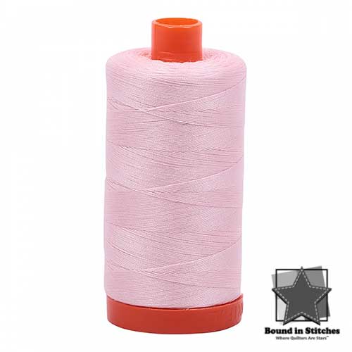 Aurifil Mako 50wt Cotton 1422 yd. (1300 m) spool - 2410 Pale Pink