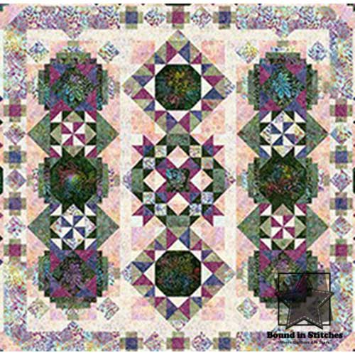 Tonga Blooming Fields Block of the Month by Wing and A Prayer Designs  |  Bound in Stitches