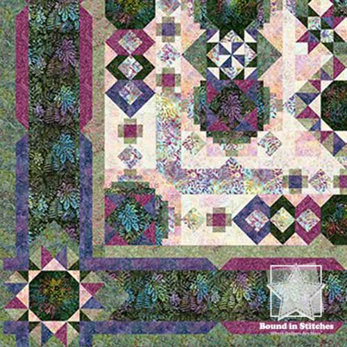 Tonga Blooming Fields Block of the Month by Toni Steere for Timeless Treasures  |  Bound in Stitches
