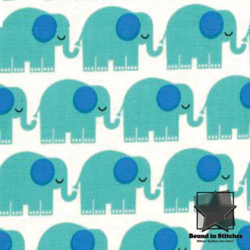 Moda Bungle Jungle - Ivory Elephants by Tim & Beck